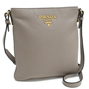 Prada crossbody shoulder bag VITTERO DAINO leather greige